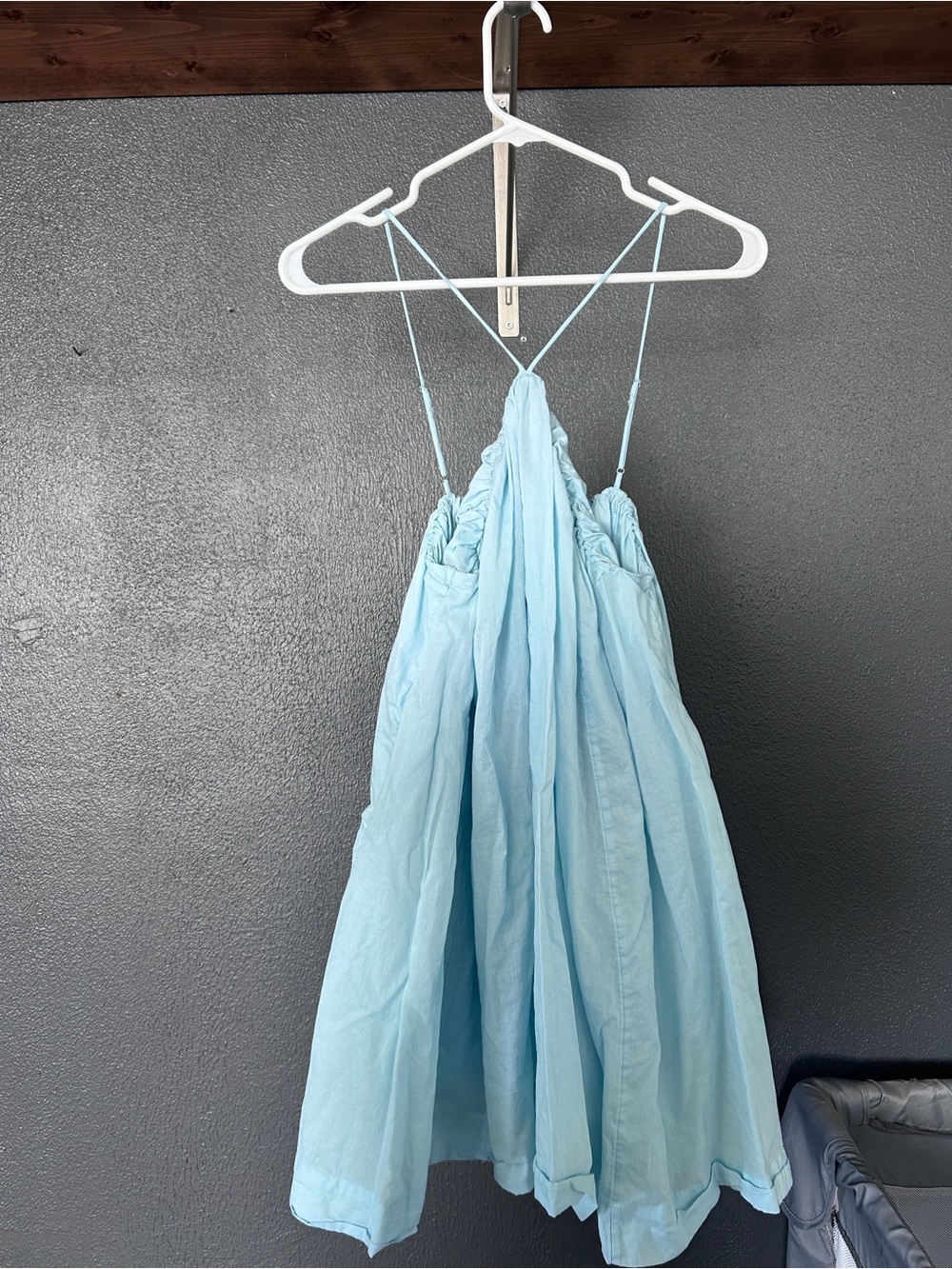 Abercrombie & Fitch Light Blue Strappy Slip Dress
